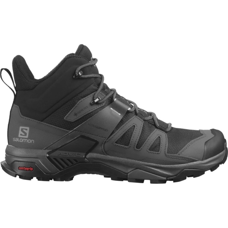 Botas Montaña Salomon X Ultra 4 Mid GTX Hombre Negros | MX FBIK420